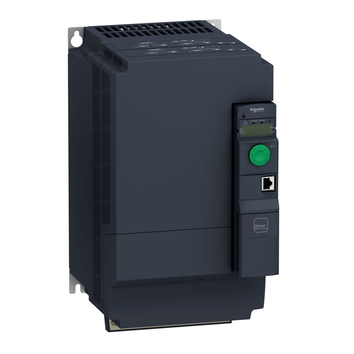 ATV320D11N4B Altivar 320 3-Phase Book AC Variable Speed Drive With Integrated EMC Filter, 400/480 V AC, 25.6/36.6 A, 15 hp, 7.09 in W x 9.13 in D