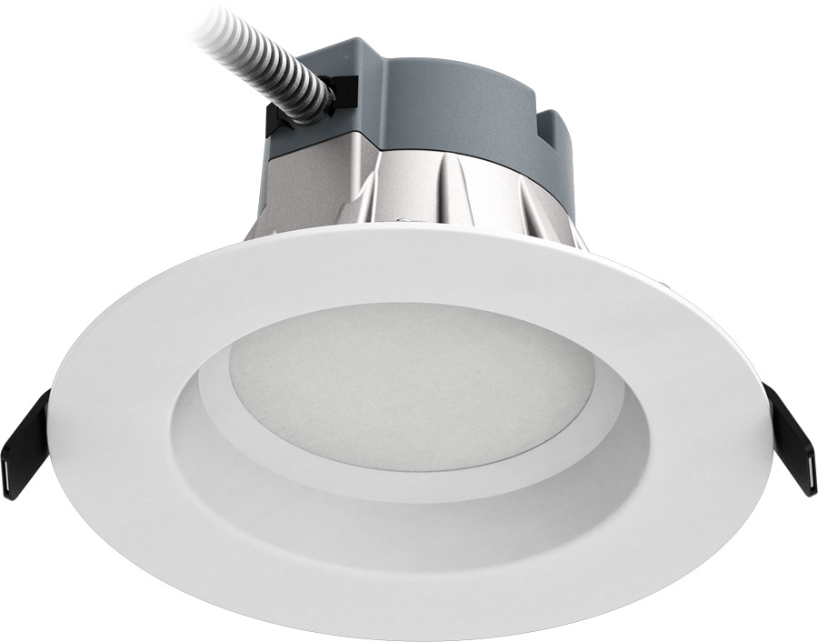 C6R12840UNVW C Series Round Recessed Downlight, 10.5 W Fixture, 6 in Ceiling Opening, 120 to 277 V AC, Die Cast Aluminum Housing