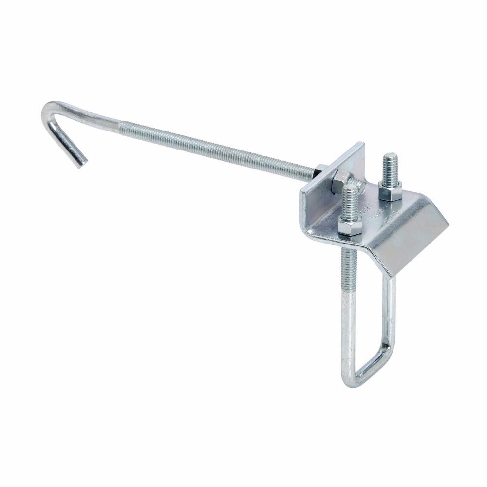B760-22A-J6ZN Beam Clamp, 1-5/8 to 3-1/4 in Channel, 6 to 8-7/8 in W x 1 in THK Flange, Carbon Steel