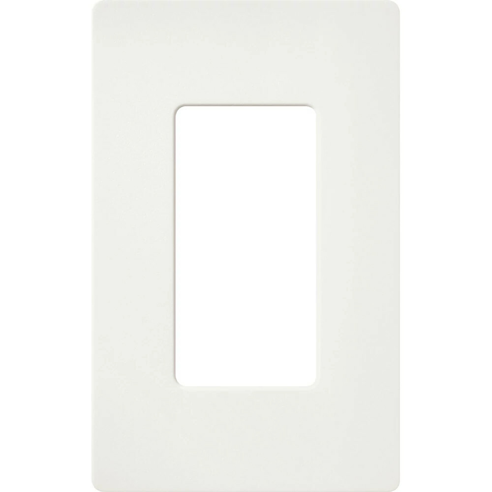 SC-1-GL Claro Wall Plate for Decorator-Style Dimmers, Switches, and Outlets, 1 Gang, Satin, Glacier White