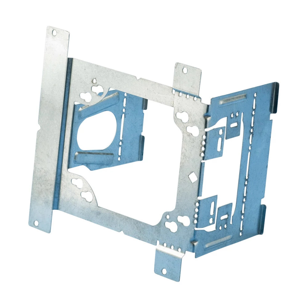 TEB23 Universal Electrical Box Bracket, 1-1/2 in, 2-1/8 in and 2-1/2 in D, 4 in, 4-11/16 in Box, Stud Mount, Steel, Pre-Galvanized