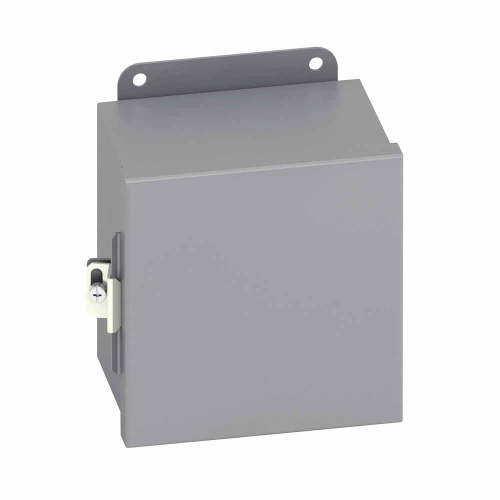 12105-12CHC JIC Enclosure, 10 in W x 5 in D x 12 in H, NEMA 12/IP65 NEMA Rating, Carbon Steel