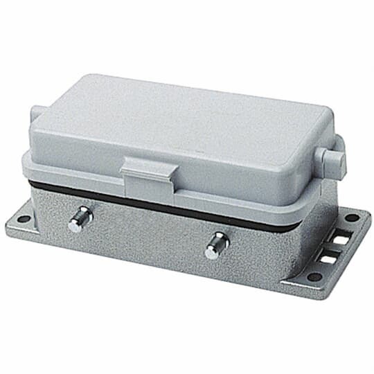 PB216 Pos-E-Kon Double Post Locking Panel Base With Access Cover, Rear, Panel Mount, Die Cast Aluminum