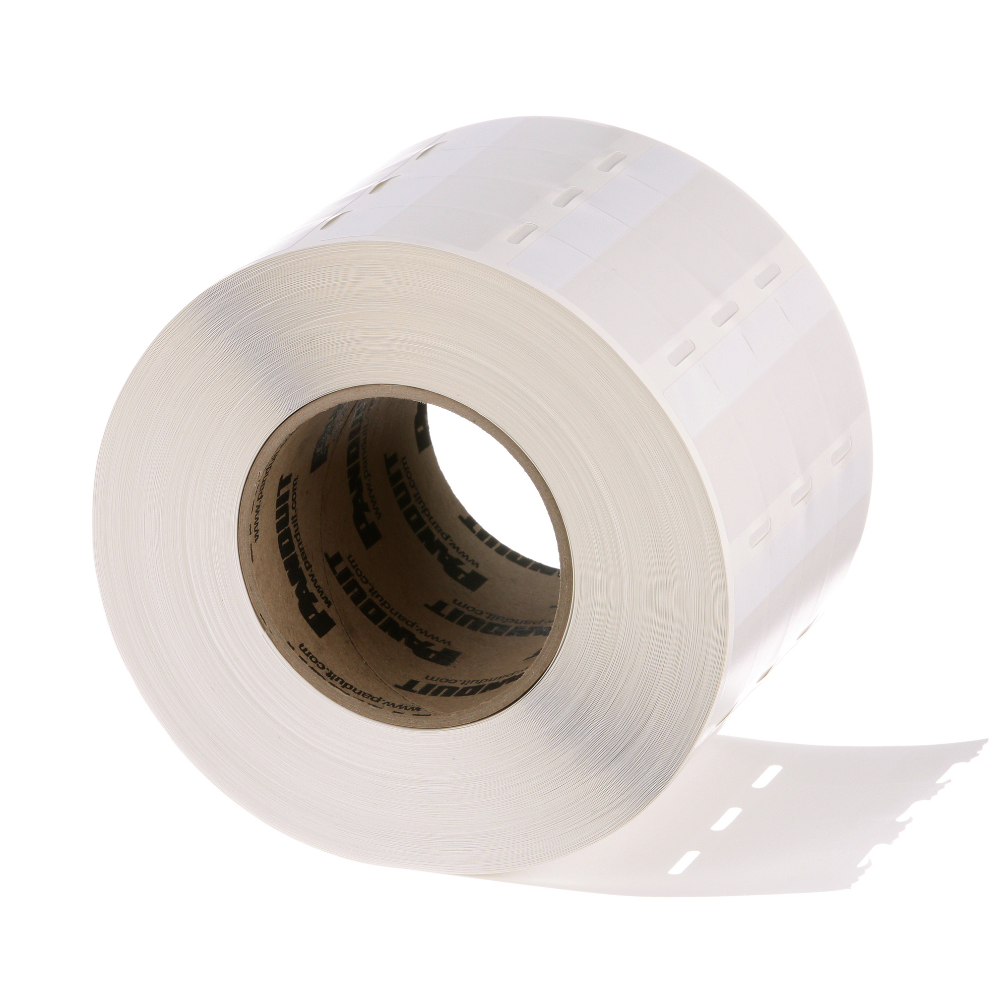 S100X150VATY Pan-Code Self-Laminating Dot Matrix Printer Label, 1-1/2 in L x 1 in W, BLANK Legend, White, Vinyl