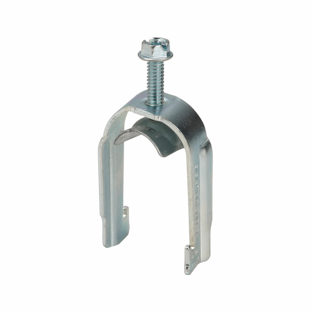 B1516S Conduit/Cable to Strut Clamp With Saddle, 1 in, 3/4 in Conduit, 300 lb Load, 0.75 to 1.05 in OD, Steel