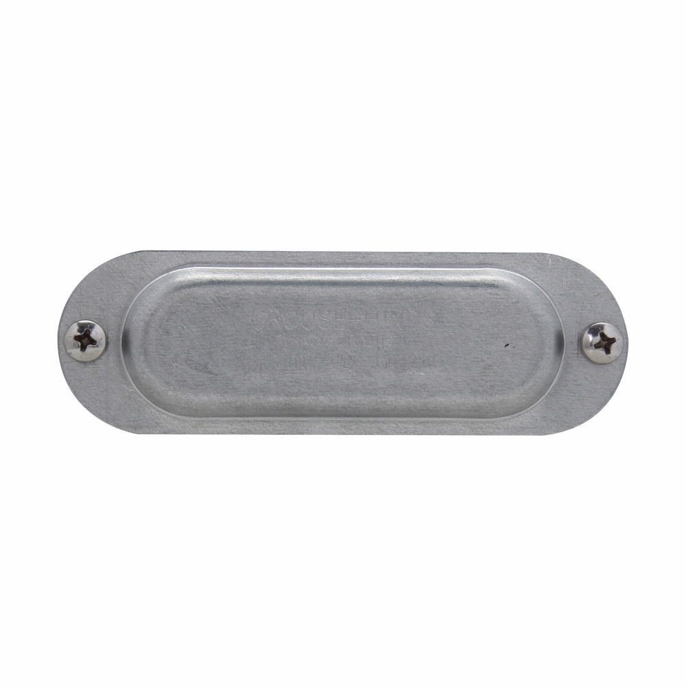 280 Condulet Form 8 Blank Cover, 3/4 in Hub, For Use With Condulet Rigid Conduit Bodies, Sheet Steel, Electro-Galvanized/Aluminum Acrylic Painted