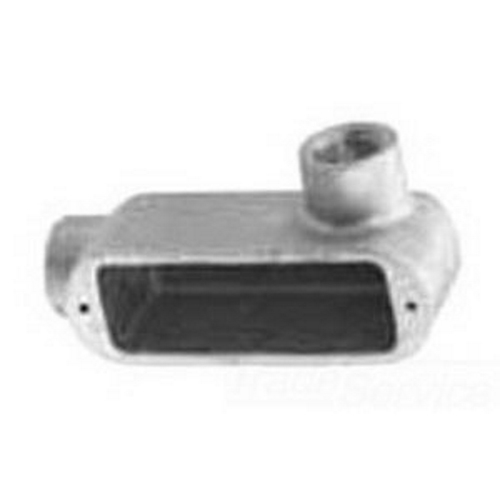 LR59 Unilets Type LR Conduit Outlet Body, 1-1/2 in Hub, 9, 39.8 cu-in, Copper Free Aluminum, Natural