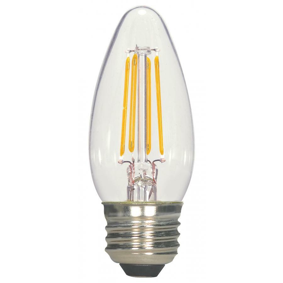 S21707 Omni-Directional LED Lamp, 6 W, 60 W Incandescent Equivalent, E26 Lamp, B11 Shape, 500 Lumens