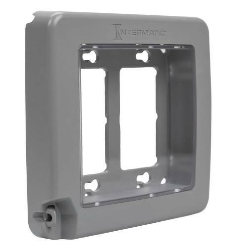 WP6200G 16-Configuration Extra Duty Low Profile Standard Weatherproof In-Use Cover, 5-1/2 in L x 5.6 in W x 1-1/2 in D, Receptacle Cover, Plastic