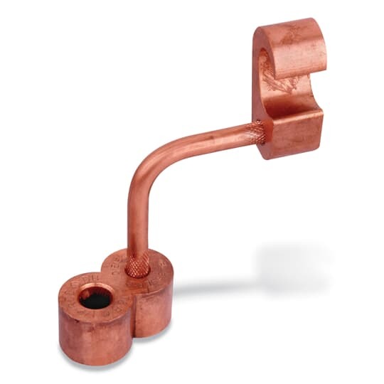 54900LR34 Blackburn EZ-Ground 90 deg Compression Ground Rod to Grid Connector, 250 to 500 kcmil Conductor, 3/4 in Rod, Copper