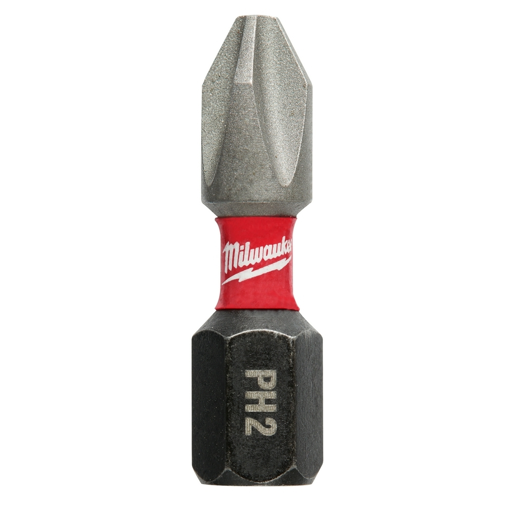 48-32-4604 Shockwave Impact Duty 25-Piece Impact Insert Bit, #2 Phillips Point, 1 in OAL, 1/4 in, Proprietary Steel