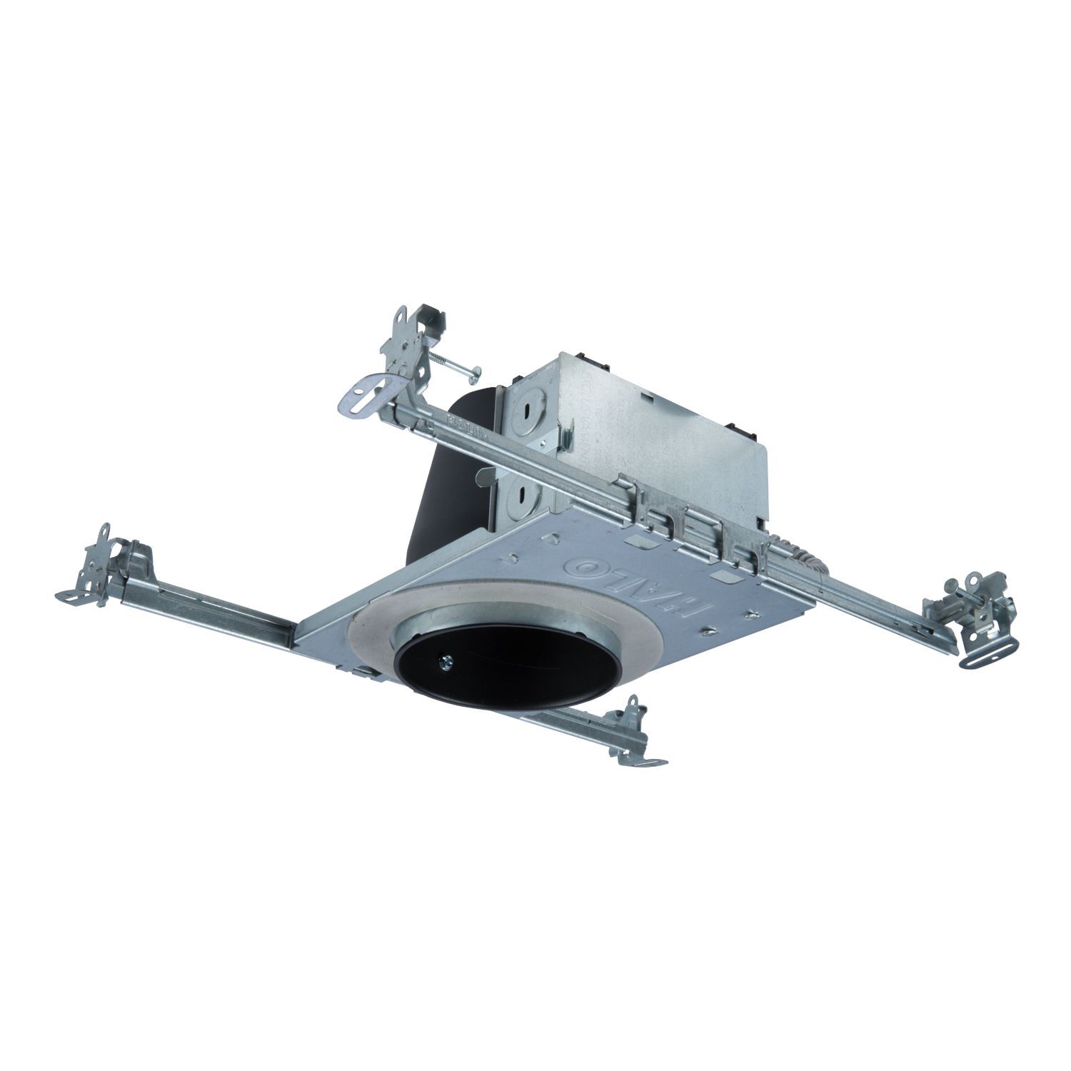 H45ICATD010 Halo New Construction Shallow Light Housing, IC Insulation, 120/277 V, 4-1/4 in Ceiling Opening, Aluminum Housing