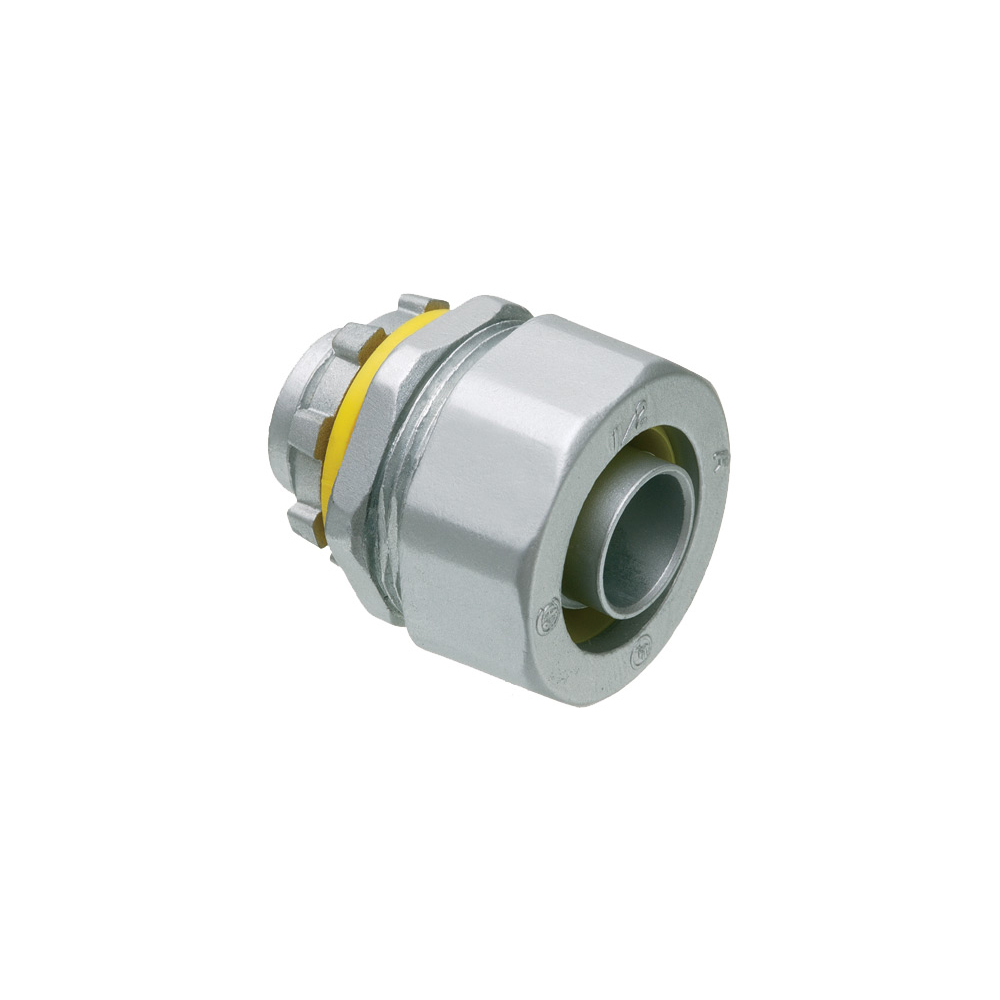 LT100 Form B Straight Liquid Tight Conduit Connector, 1 in Trade, Die Cast Zinc
