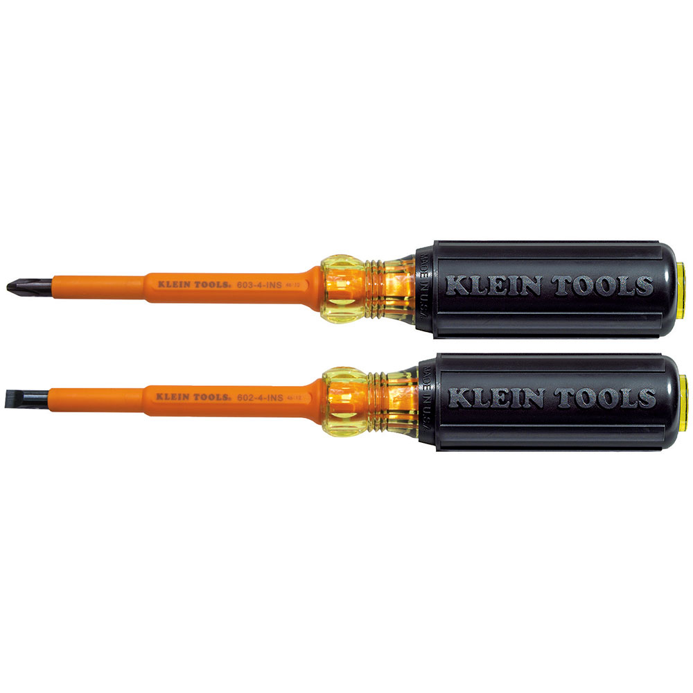 33532-INS Screwdriver Set, 2 Pieces, Steel/Plastic, Black Oxide