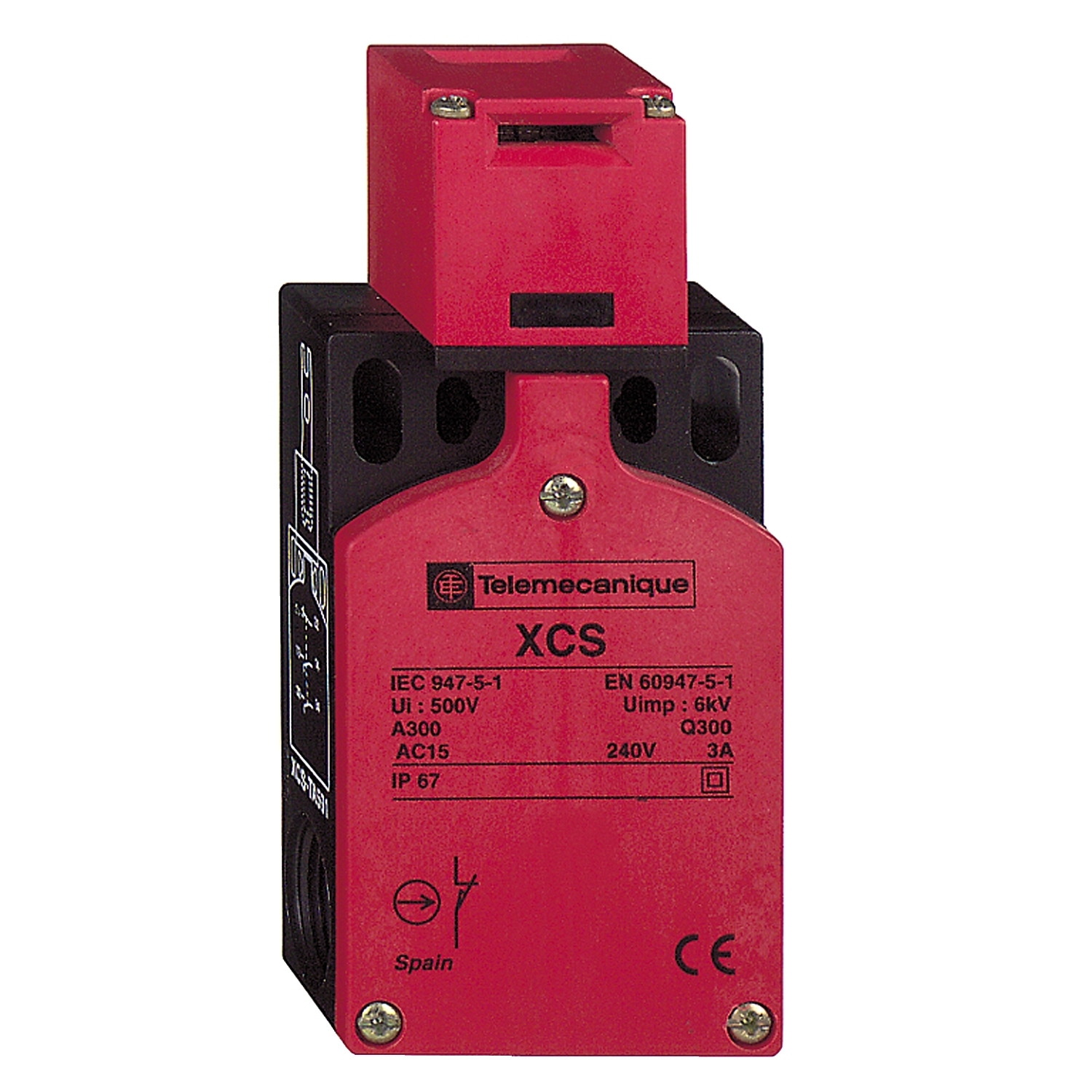XCSTA791 Preventa Turret Head Safety Interlock Switch, 300 V AC, 10 A, 3 Poles