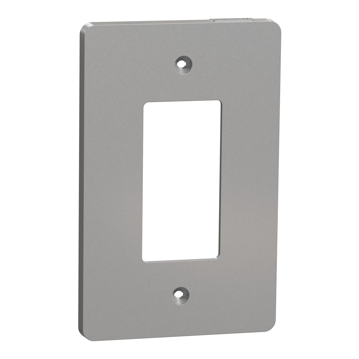 SQWS141001GY X Series Cover Frame, For Use With Decorator/Receptacle/Switch/Dimmer/Fan Control/Sensor, Blank Plate, Plastic, Gray
