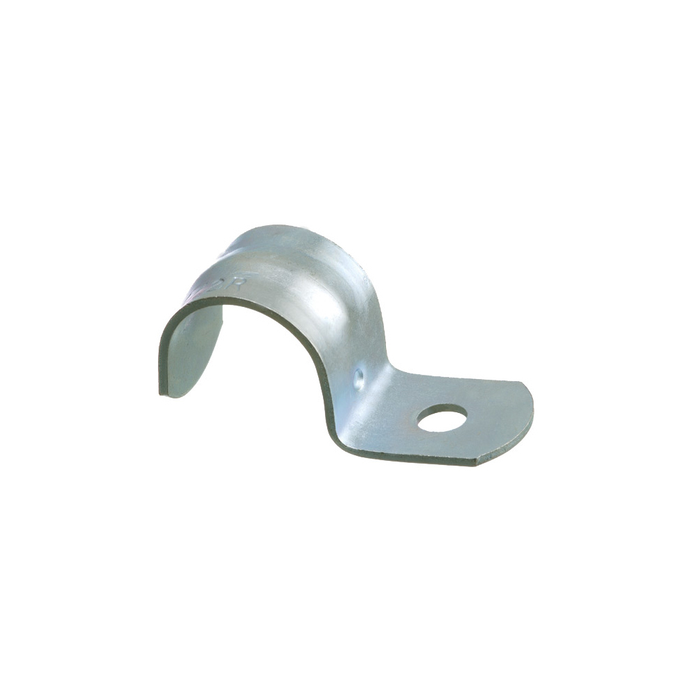345 1-Hole Conduit Strap, 2 in Conduit, Steel