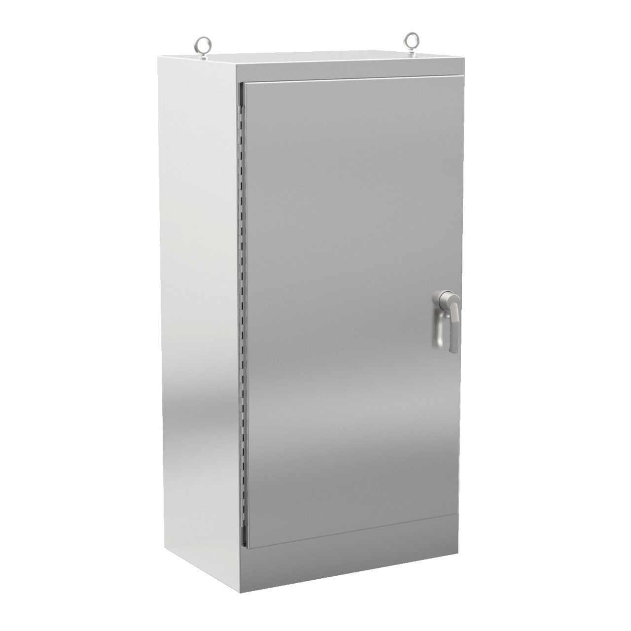 A903624SSFSN4 A30S4 1-Door Single Access Enclosure, 90.06 in L x 36.06 in W x 24.06 in D, NEMA 4X/IP66 NEMA Rating, 304 Stainless Steel