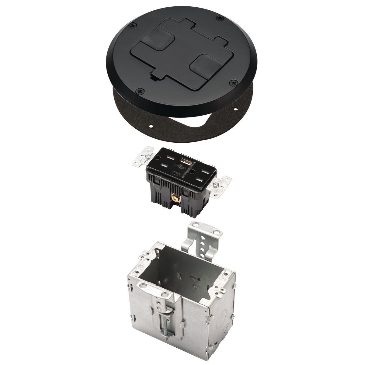 6239ACBK Floor Box Kit, 1 Gangs
