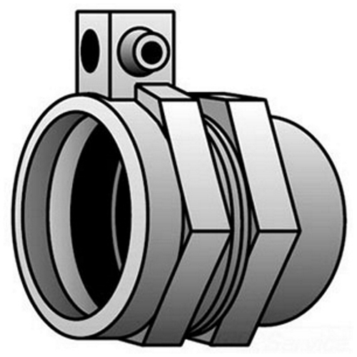 4Q-150FML Ground-Tite Type 4Q-FML Combination Coupling With Grounding Lug, 1-1/2 in, For Use With Liquidtight Flexible Metal Conduit to Threaded Rigid Conduit/IMC, Malleable Iron/Steel, Electro-Plated Zinc