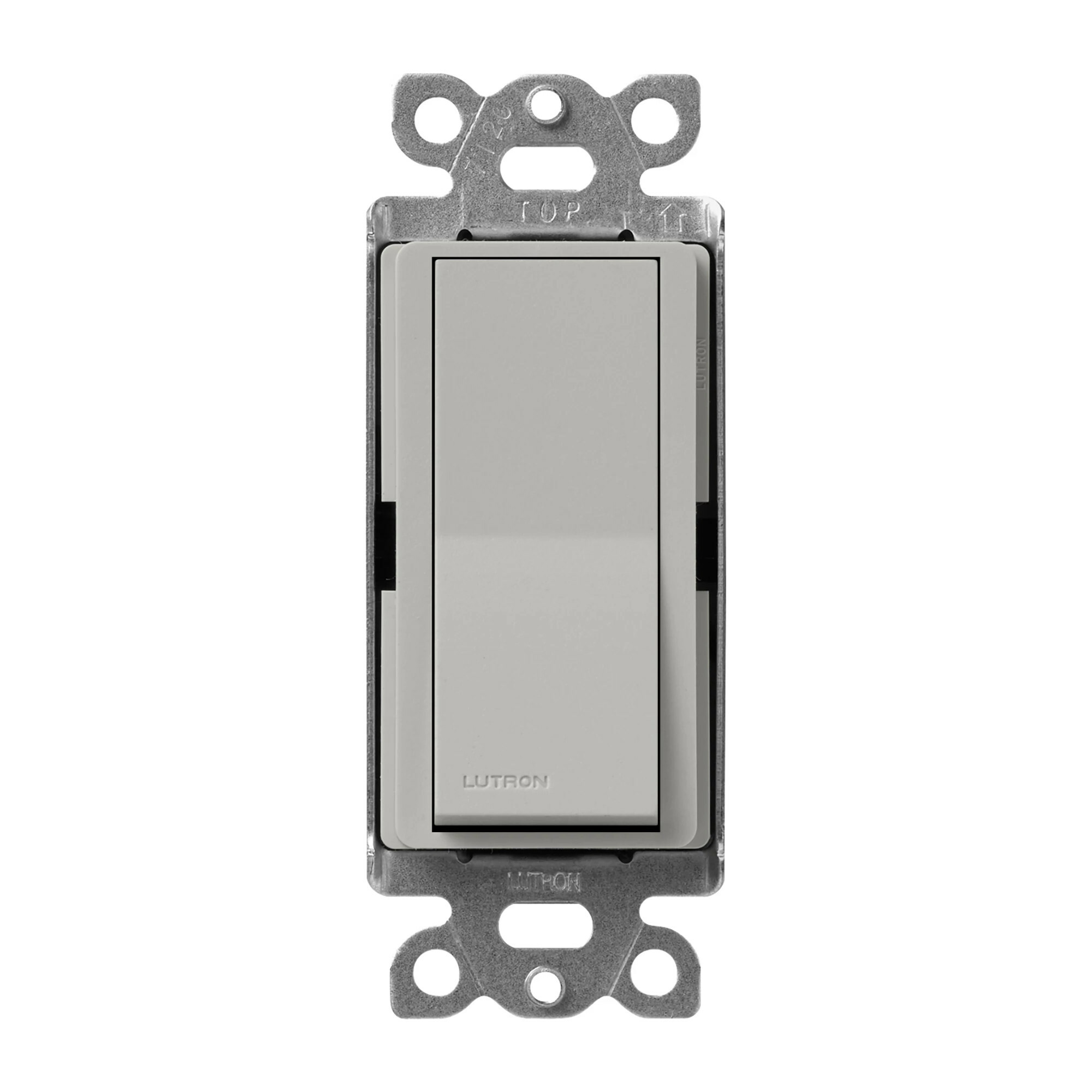 SC-3PS-PB Claro On/Off Rocker Switch, 15 Amp, 1 Pole/3-Way, Satin, Pebble