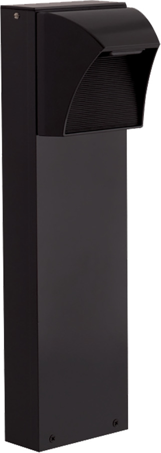 BLED5-18Y Professional Grade Square Bollard Light With Square SLED, (2) LED Lamp, 5 W Fixture, 120 to 277 VAC, Bronze Housing