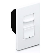 AWSMT-7DW Renoir Narrow Wall Box Dimmer With Thin Heat Sink, 120/230/277 V AC, 16 A, 1 Pole, White