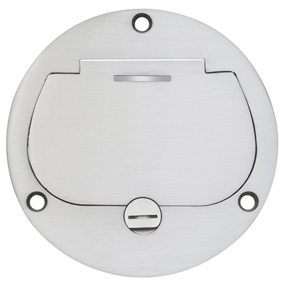 FLB3531NL DropIn Cut-In Floor Box Kit, Nickel/Plastic, 1 Gang