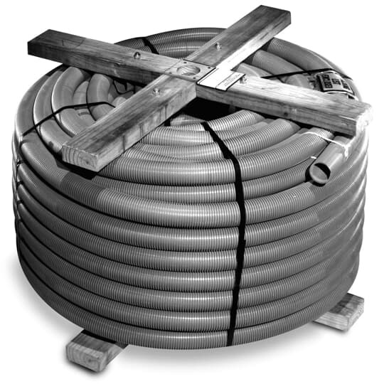 11813-250 Carlon P&C Flex Corrugated Non-Metallic Corrugated Conduit, 3 in Trade, 3.06 in ID x 3-1/2 in OD, 250 ft L, PVC