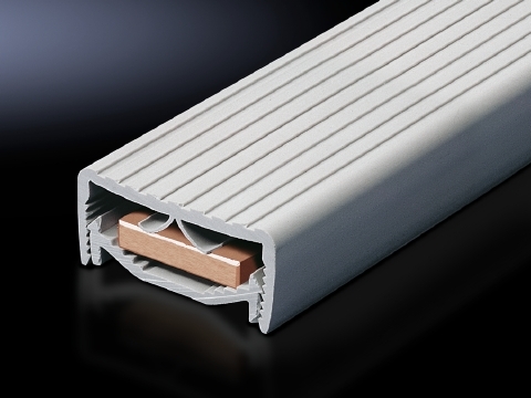 3092000 Busbar Cover Section, Rectangle Shape, For Use With 12 x 5 to 30 x 10 mm Busbar E-Cu, PVC, Pale Gray