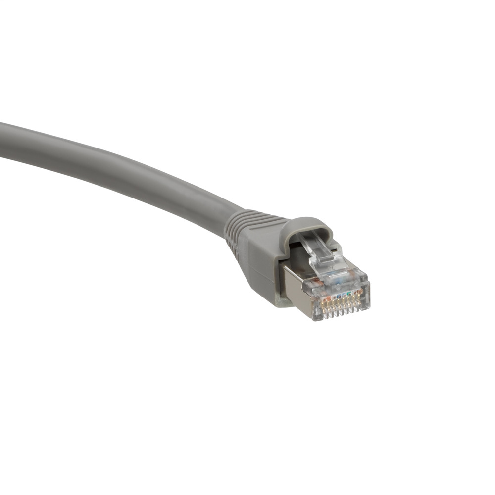 5S460-10S 5S460 FTP Cat-5E Patch Cord, Cat 5e, 26 AWG Conductor FTP Shielded Stranded Copper Conductor, Plug to Jack Module Connector, 10 ft L Cord