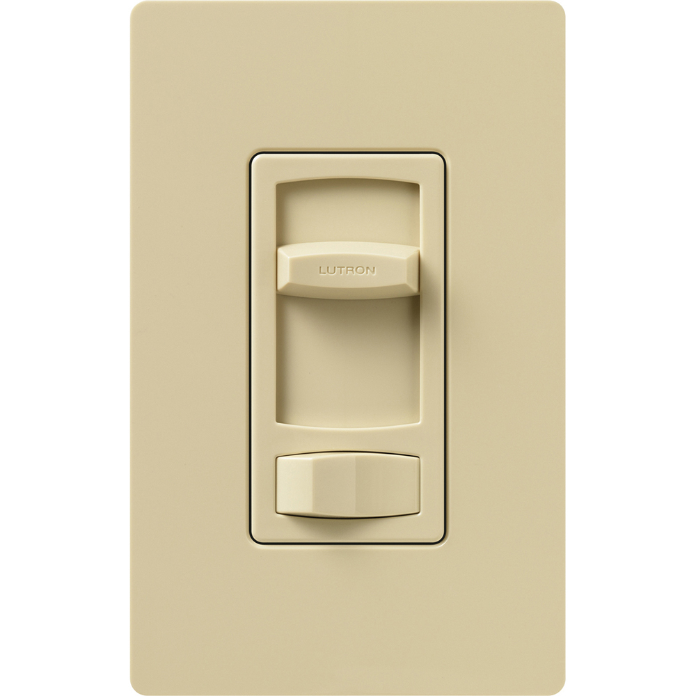 CT-103P-IV Skylark Contour Dimmer Switch, 1000W Incandescent/Halogen or 600VA MLV, 1 Pole/3-Way, 120V, Ivory