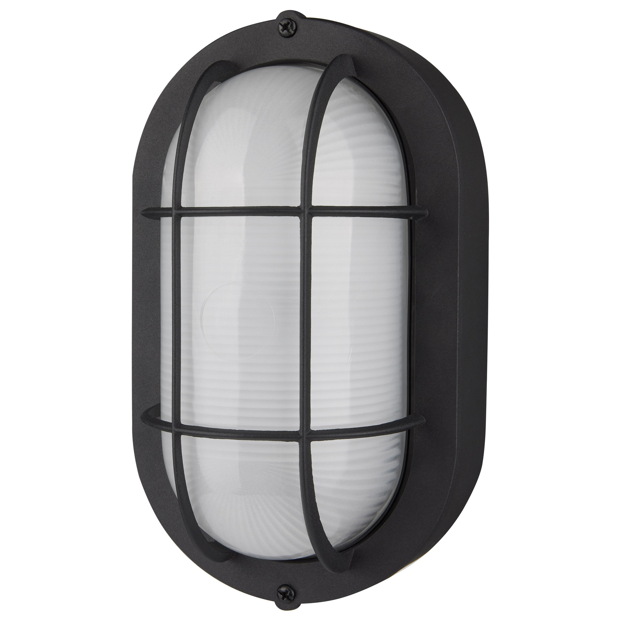 62-1389 Nuvo Bulk Head Fixture, (1) Lamps, 120 V, Black Housing
