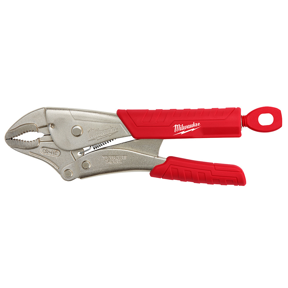48-22-3410 Torque Lock 1-Handed Lever Locking Plier, 2 in Nominal, 1-5/32 in L x 29/64 in W x 29/64 in THK Alloy Steel Curved Jaw, 10 in OAL