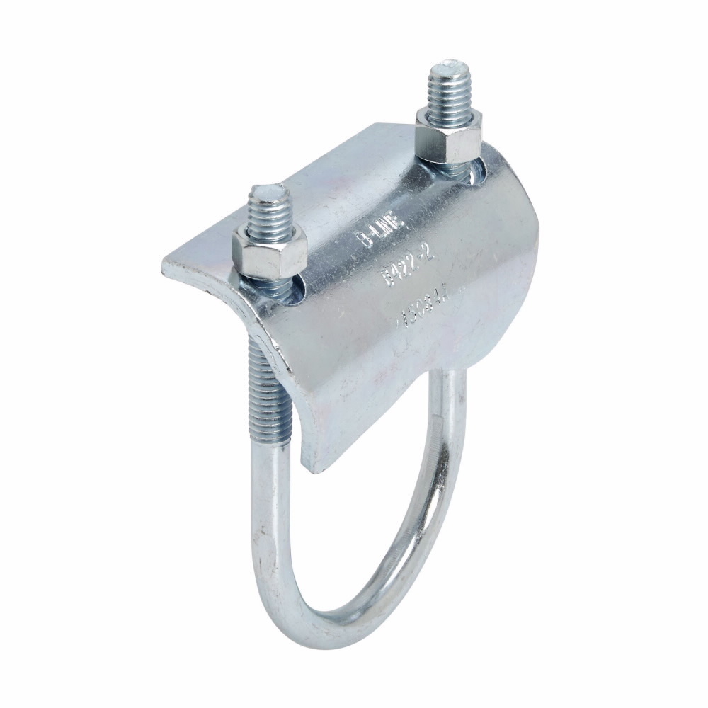B422-1/2ZN Right Angle Beam Clamp, 1/2 in Conduit, 250 lb Load, Low Carbon Steel, Zinc Plated