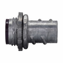 1772DC Insulated Screw-In Straight Conduit Connector, 3/4 in Trade, For Use With Flexible Metallic Conduit Fitting, Die Cast Zinc