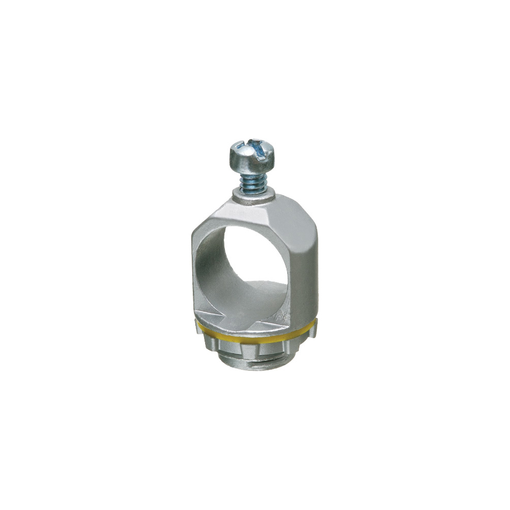 FS50 InBox Non-Metallic Weatherproof Box Holder, 1/2 in Trade, 1.55 in L x 1-1/8 in W, Die Cast Zinc, Silver
