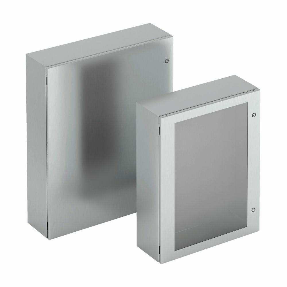483612-SD Premier 1-Solid Door Slotted Electrical Enclosure, 36 in W x 12 in D x 48 in H, NEMA 4/12 NEMA Rating, Carbon Steel