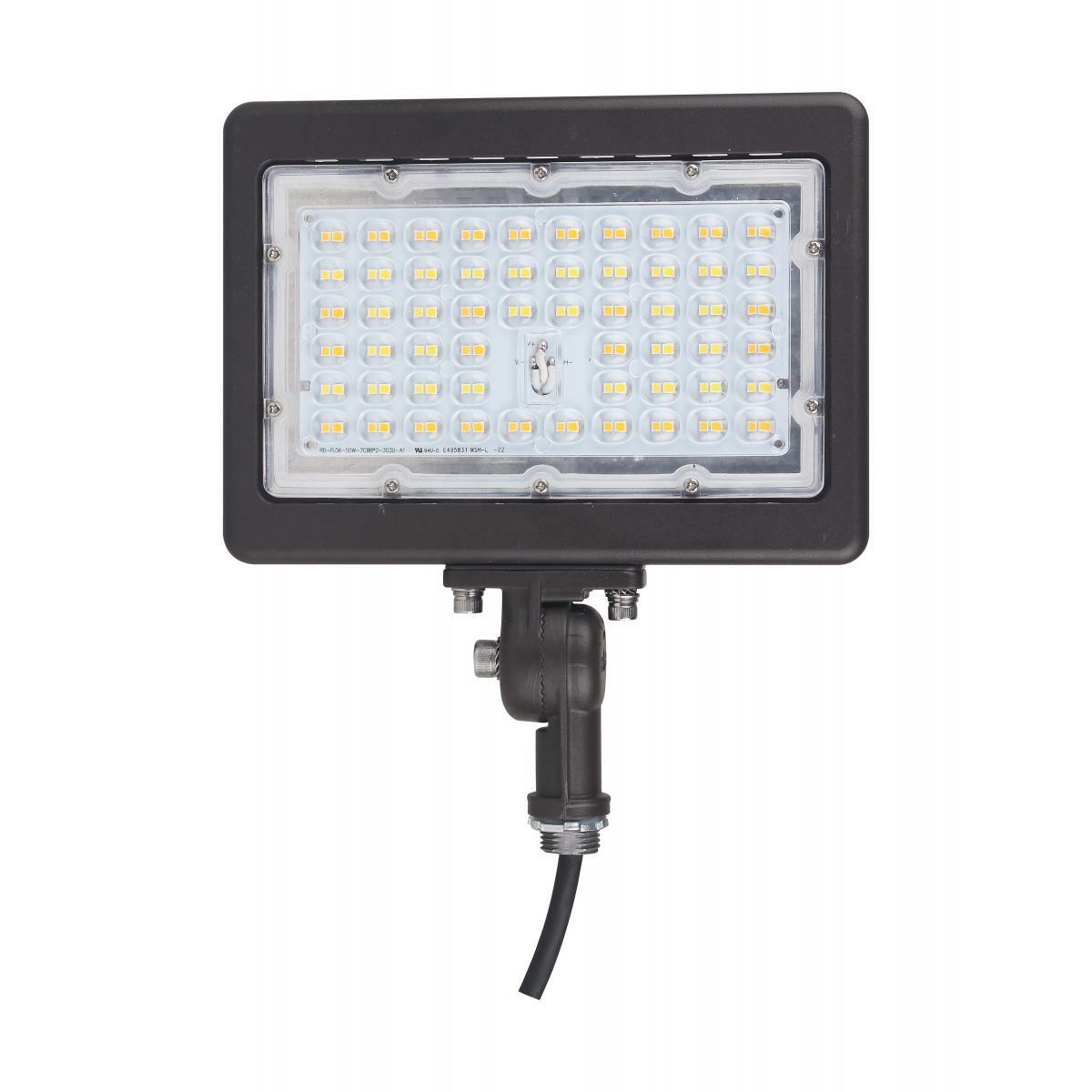 65-618 Nuvo LED Flood Light, LED Lamp, 90 W Fixture, 120 to 277 V AC, Bronze Housing