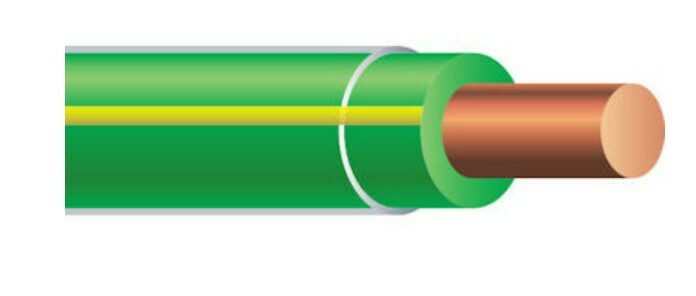 THHN Wire, 12 AWG, Green/Yellow, Solid, Copper Conductor, 500 Foot Reel