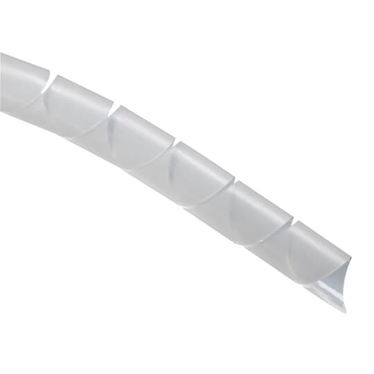 SRPE-1000-9-C Ty-Rap Reverse Cut Spiral Wrap, 1 in OD Dia x 100 ft L x 0.07 in THK, Polyethylene, Natural
