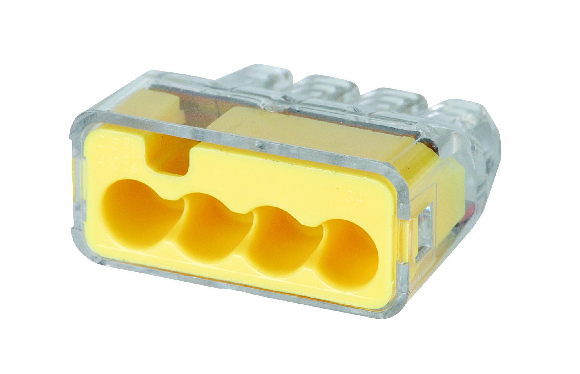 30-1034J In-Sure Push-In Wire Connector, 20 to 12 AWG, 18 to 12 AWG, 18 to 14 AWG Solid/Stranded/Tin-Bonded Wire, Nylon/Polycarbonate