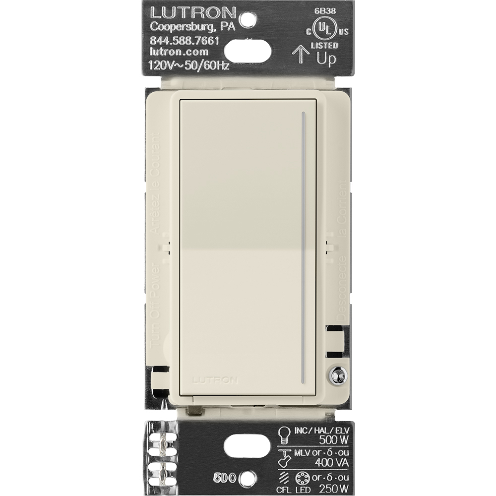 RRST-PRO-N-PM Sunnata RF PRO LED+ Touch Dimmer for RA3 Systems, Phase Selectable, LED/ ELV/ MLV, Neutral Required, 120V, Pumice