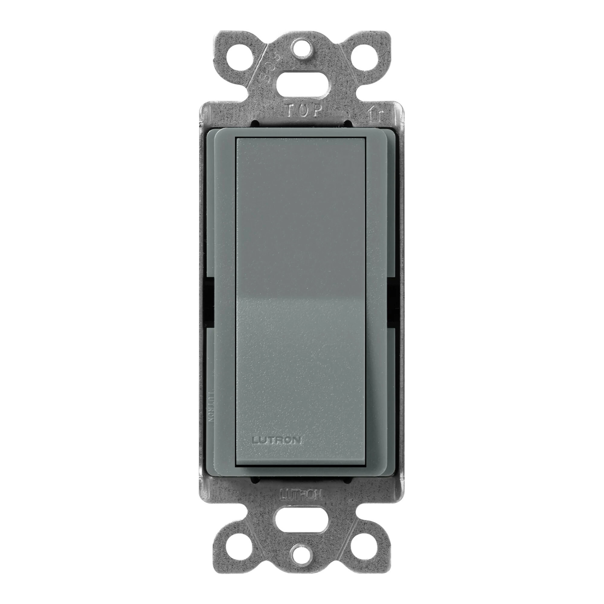 SC-1PS-SL Claro On/Off Rocker Switch, 1 Pole, 15 Amp, Satin, Slate
