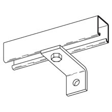 B361ZN 90 deg Corner Angle, 2 Holes, 1-7/8 in L x 4 in W x 7/32 in THK, Steel