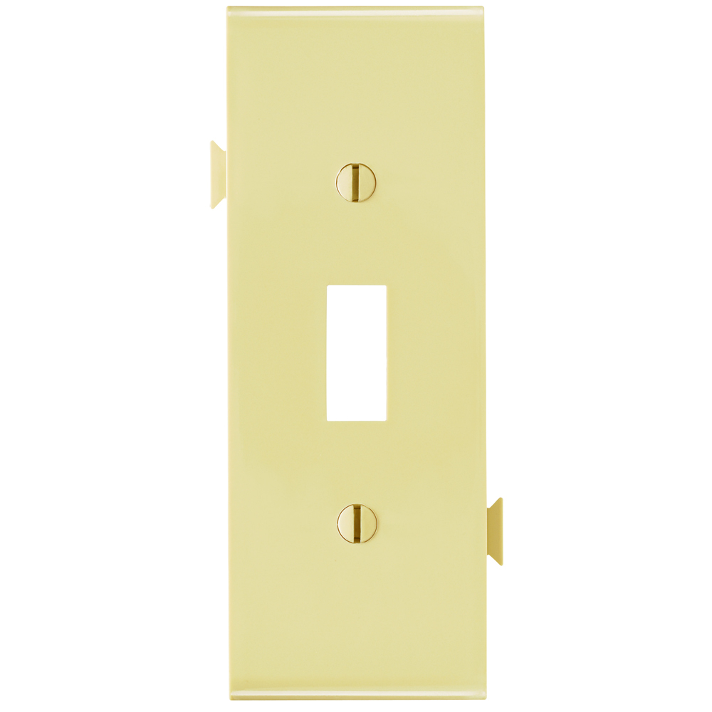 PJSC1I Sectional Wall Plate, 1 Gangs, 5-1/2 in, Thermoplastic, Ivory