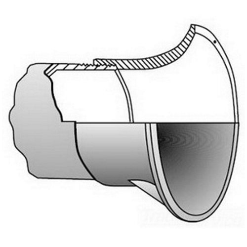 TNS-400 Type TNS Conduit End Bell, 4 in, For Use With Threaded Rigid and IMC Conduit, Ductile/Malleable Iron, Hot-Dip Galvanized
