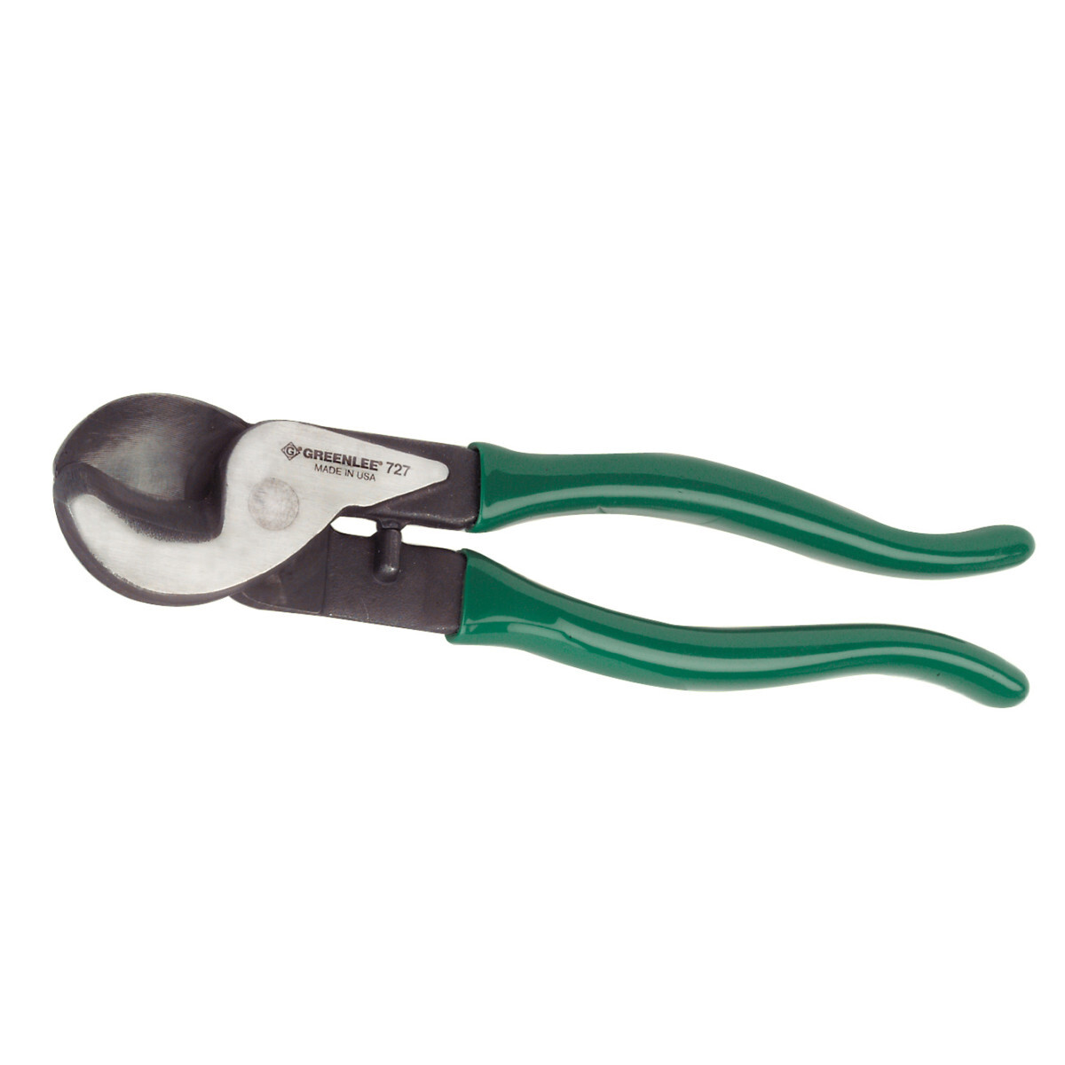 727 Heavy Duty Cable Cutter, 2/0 AWG Aluminum, 1 to 2/0 AWG Copper Cable/Wire, 9-3/4 in OAL, Shear Cut, Forged Steel Jaw