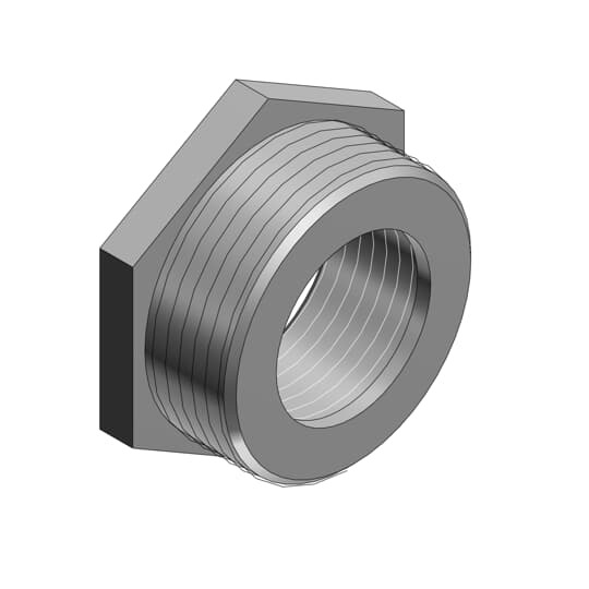 1250-TB T&B Female Threaded Conduit Reducer, 3/4 to 1/2 in, For Use With Rigid/IMC Conduits, Malleable Iron