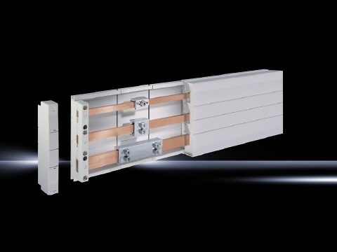 9340000 Busbar Support, 1000 V AC, 3-Pole, 3-Phase, 60 mm Centre-to-Centre Spacing, For Use With 12 x 5 to 30 x 10 Busbar, Polyamide, Pale Gray